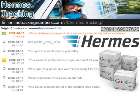 hermes de track8ng|hermes online tracking.